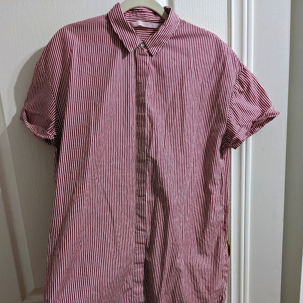 Striped Button Down Dress